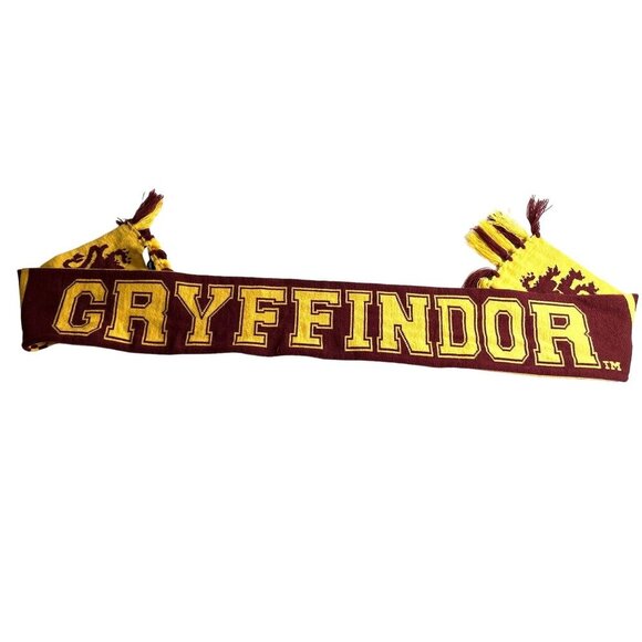 Harry Potter Gryffindor Reversible Scarf with Fringe‎ Acrylic Washable Cosplay - Picture 2 of 12